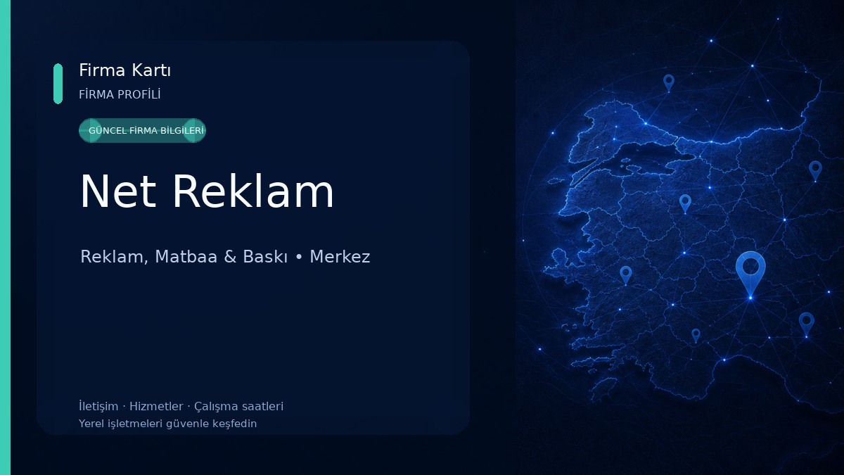 Net Reklam Reklam, Matbaa & Baskı