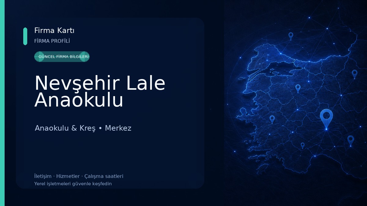 Nevşehir Lale Anaokulu Anaokulu & Kreş