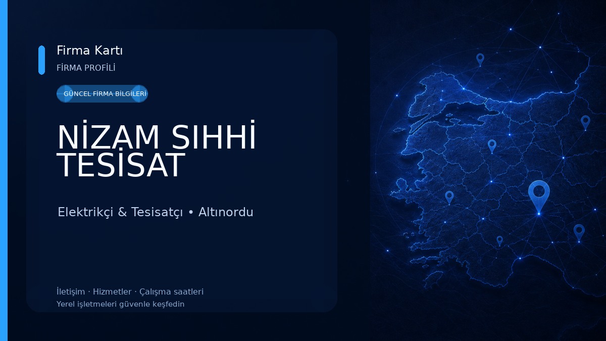 NİZAM SIHHİ TESİSAT