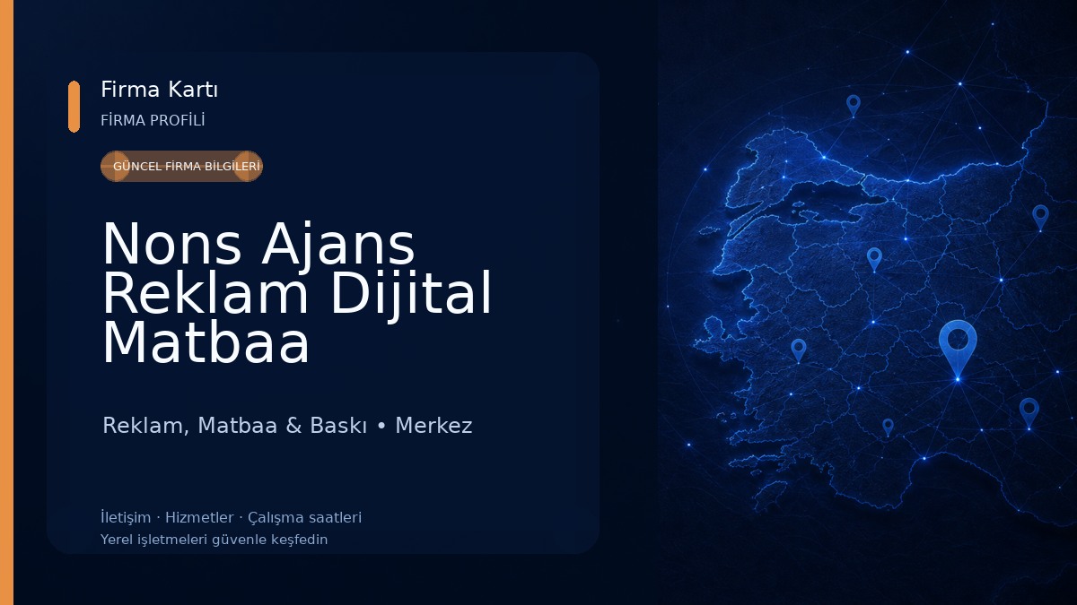 Nons Ajans Reklam Dijital Matbaa Reklam, Matbaa & Baskı