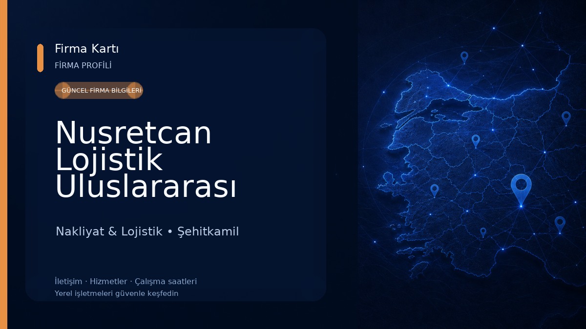 Nusretcan Lojistik Uluslararası Nakliyat ve Şehirlerarası Taşımacılık