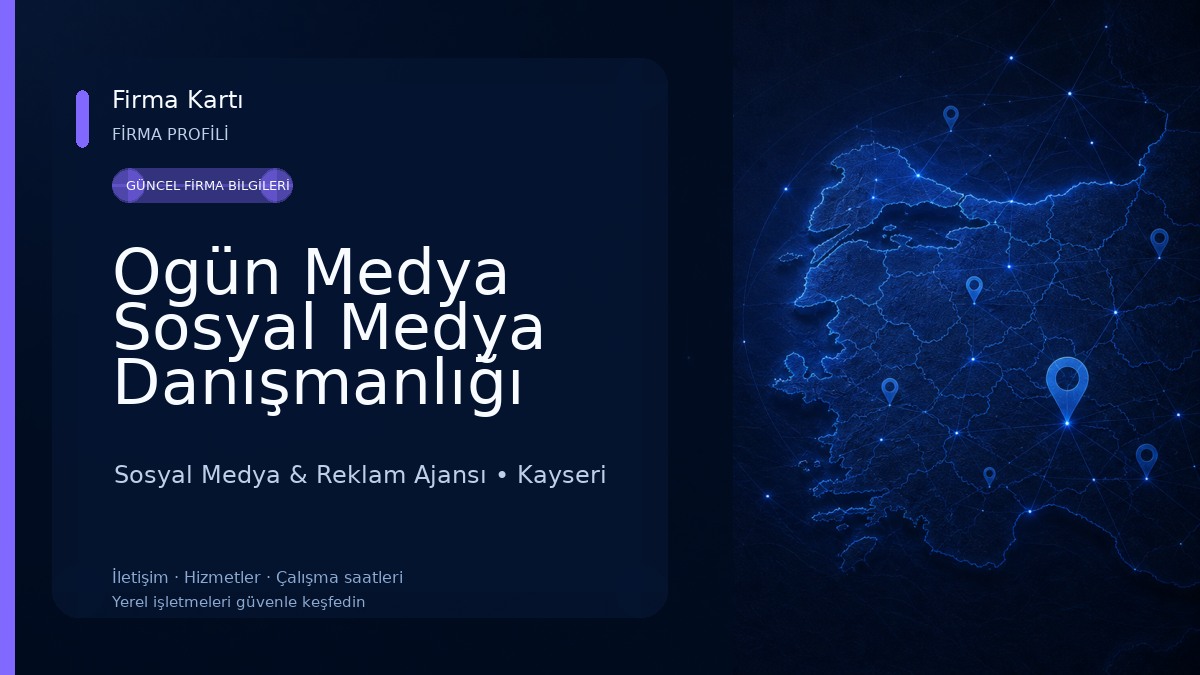 Ogün Medya Sosyal Medya Danışmanlığı Sosyal Medya & Reklam Ajansı