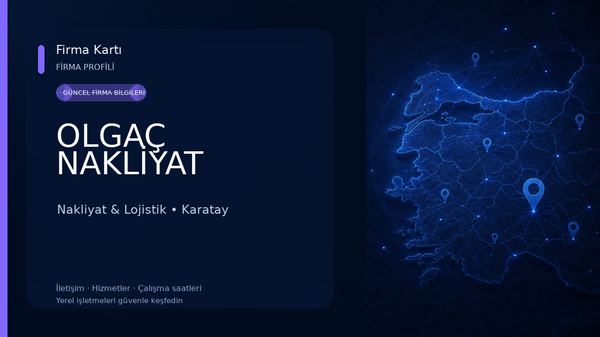 OLGAÇ NAKLİYAT Nakliyat & Lojistik