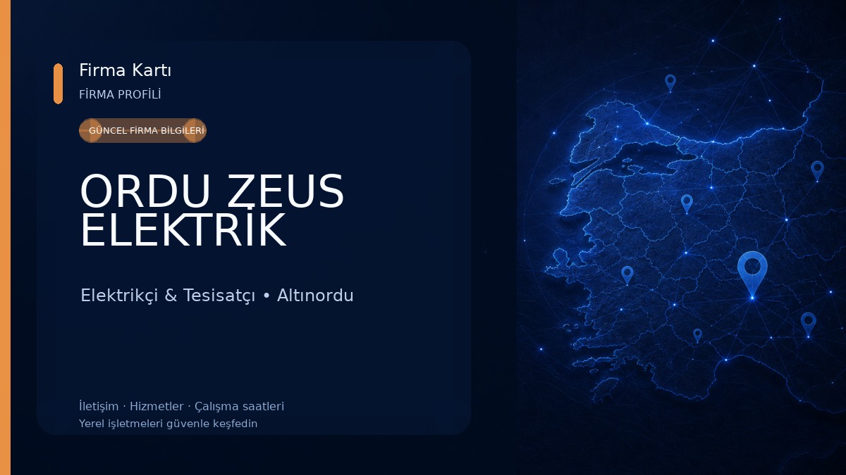 ORDU ZEUS ELEKTRİK Elektrikçi & Tesisatçı