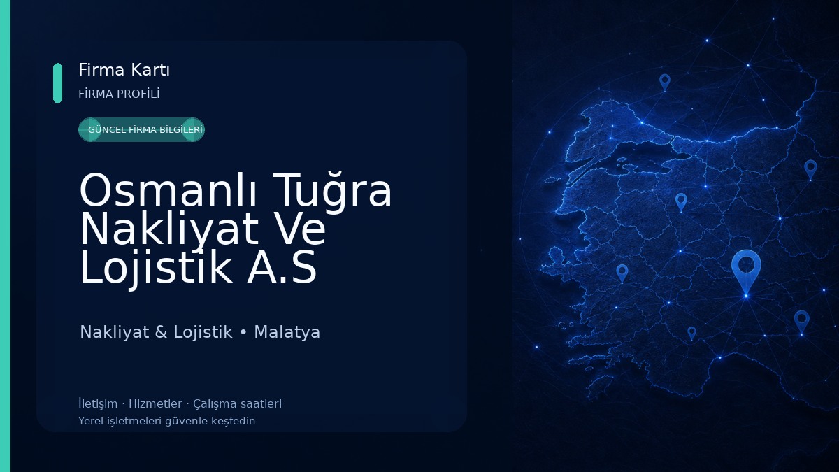 Osmanlı Tuğra Nakliyat Ve Lojistik A.S Nakliyat & Lojistik