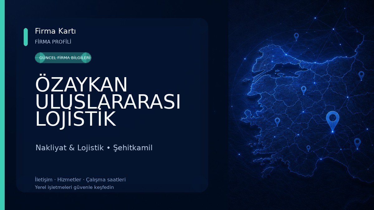 ÖZAYKAN ULUSLARARASI LOJİSTİK Nakliyat & Lojistik