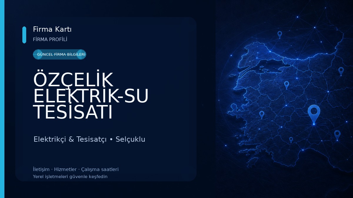 ÖZÇELİK ELEKTRİK-SU TESİSATI Elektrikçi & Tesisatçı