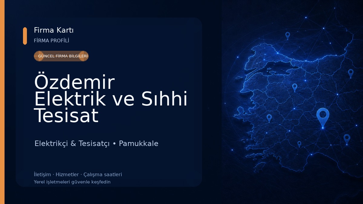 Özdemir Elektrik ve Sıhhi Tesisat Elektrikçi & Tesisatçı