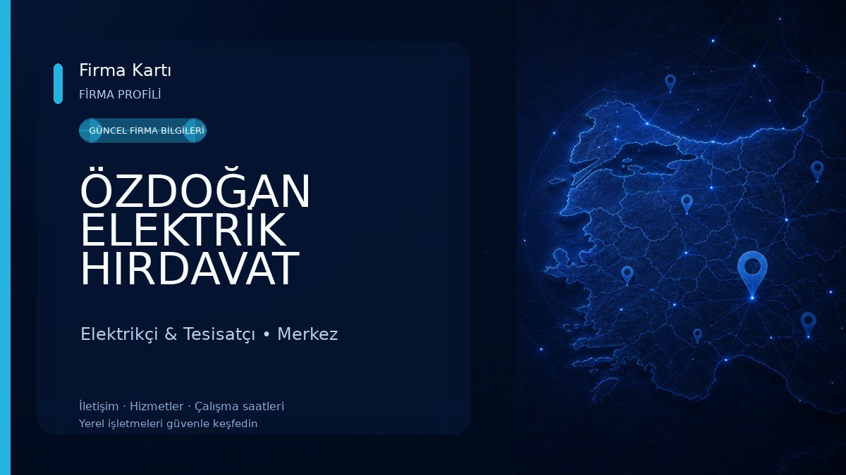 ÖZDOĞAN ELEKTRİK HIRDAVAT Elektrikçi & Tesisatçı