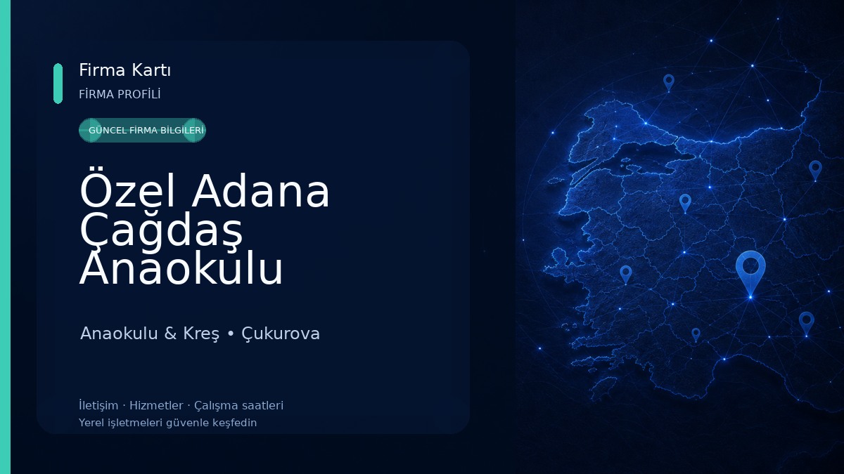 Özel Adana Çağdaş Anaokulu Anaokulu & Kreş