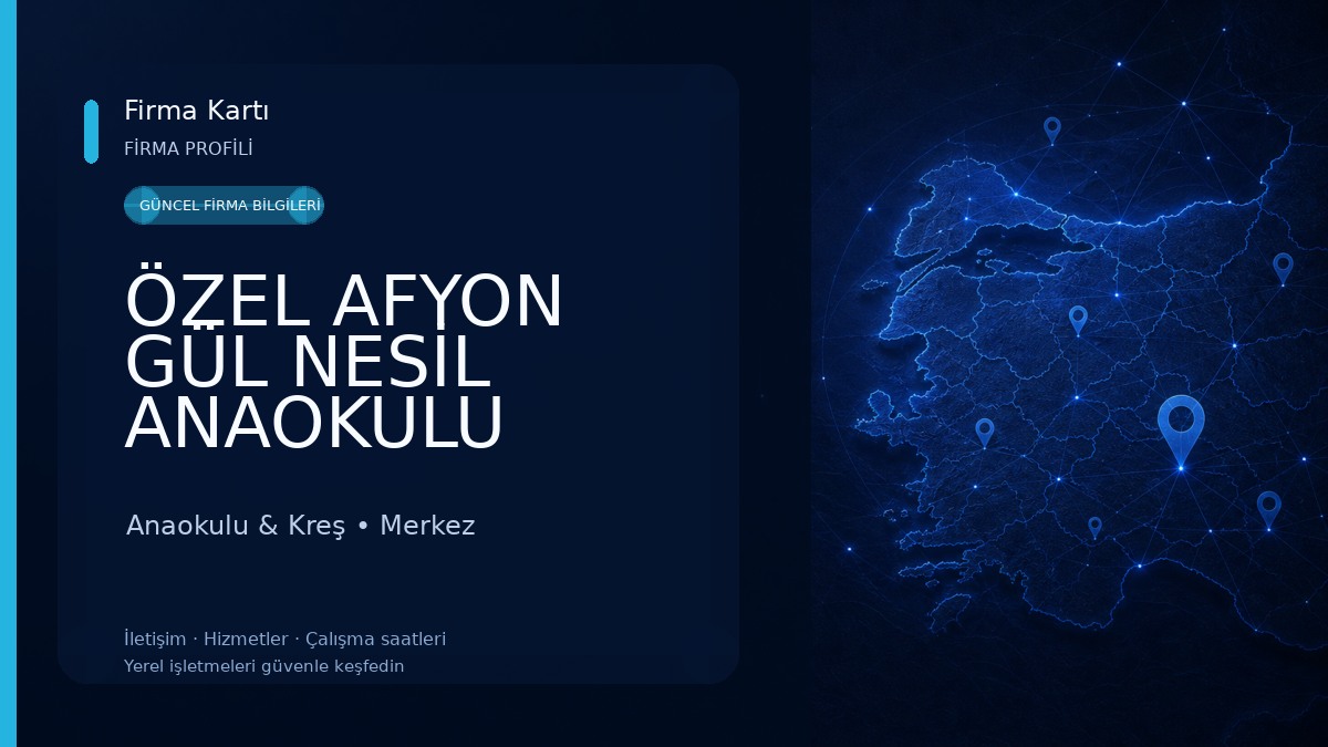 ÖZEL AFYON GÜL NESİL ANAOKULU Anaokulu & Kreş