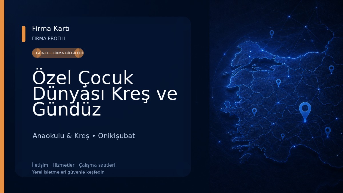 Özel Çocuk Dünyası Kreş ve Gündüz Bakımevi Anaokulu & Kreş