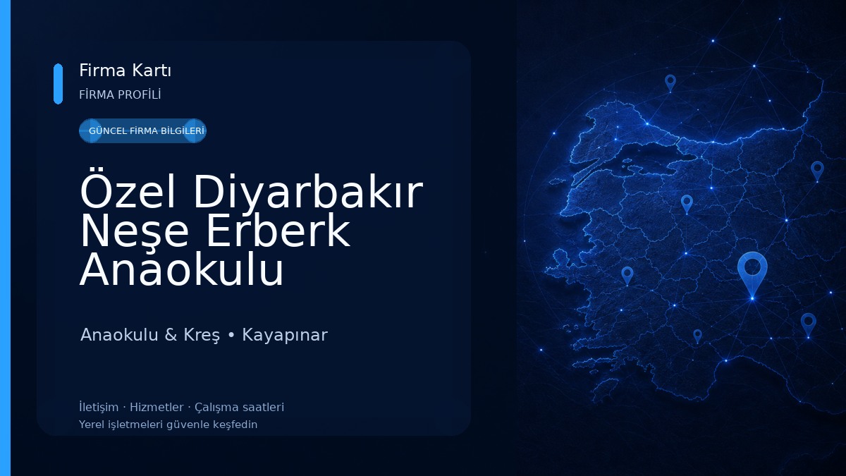 Özel Diyarbakır Neşe Erberk Anaokulu Anaokulu & Kreş