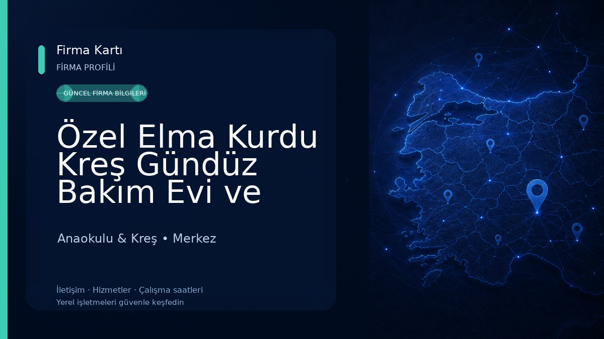 Özel Elma Kurdu Kreş Gündüz Bakım Evi ve Çocuk Kulübü