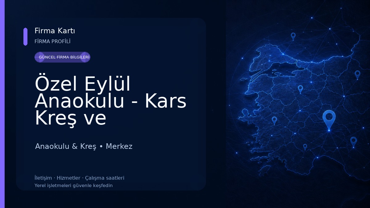 Özel Eylül Anaokulu - Kars Kreş ve Anaokulu Anaokulu & Kreş