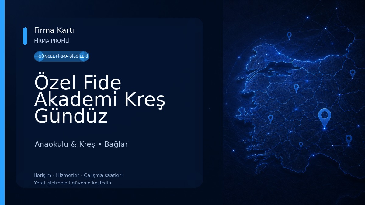 Özel Fide Akademi Kreş Gündüz Bakımevi Anaokulu & Kreş