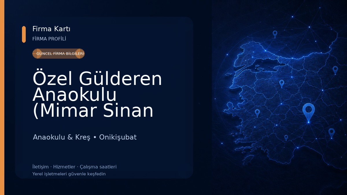 Özel Gülderen Anaokulu (Mimar Sinan mah.)