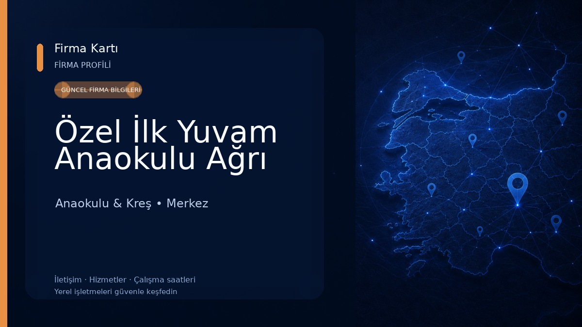 Özel İlk Yuvam Anaokulu Ağrı