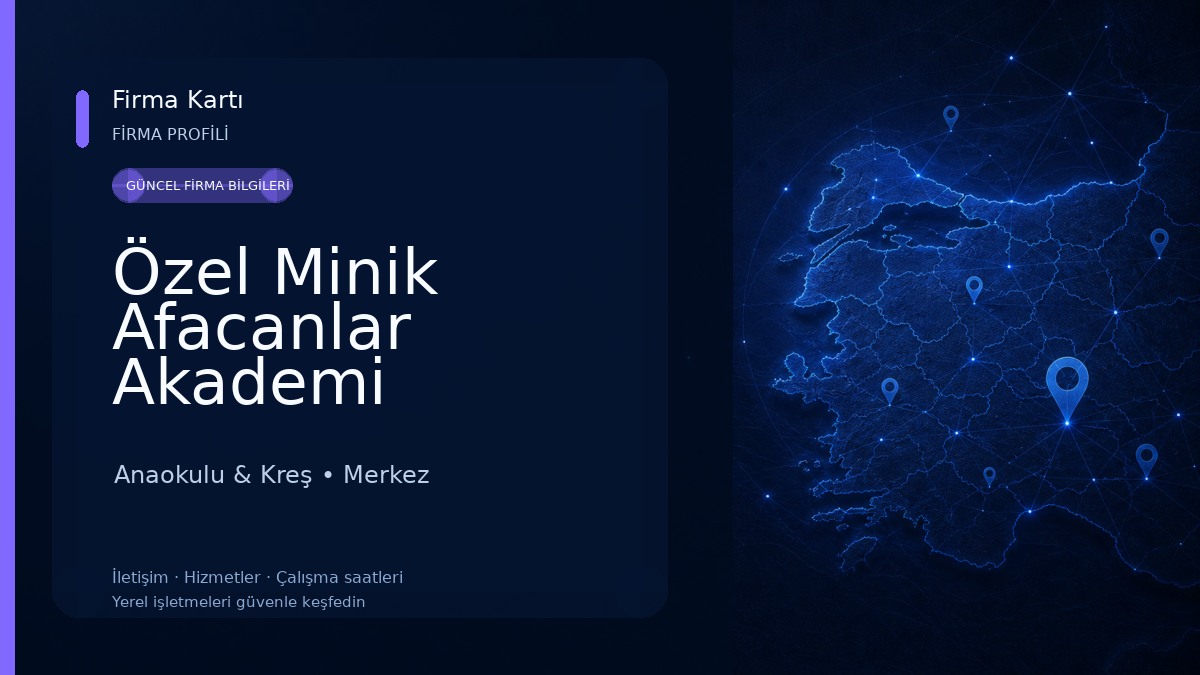 Özel Minik Afacanlar Akademi Anaokulu Anaokulu & Kreş