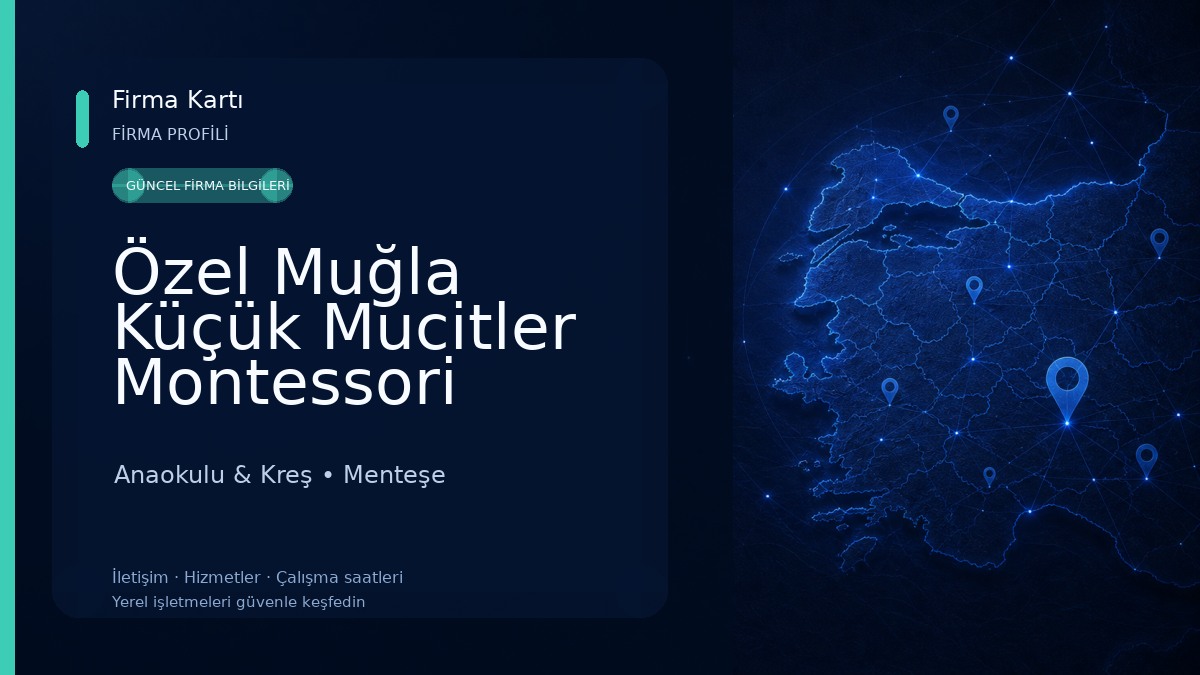 Özel Muğla Küçük Mucitler Montessori Anaokulu