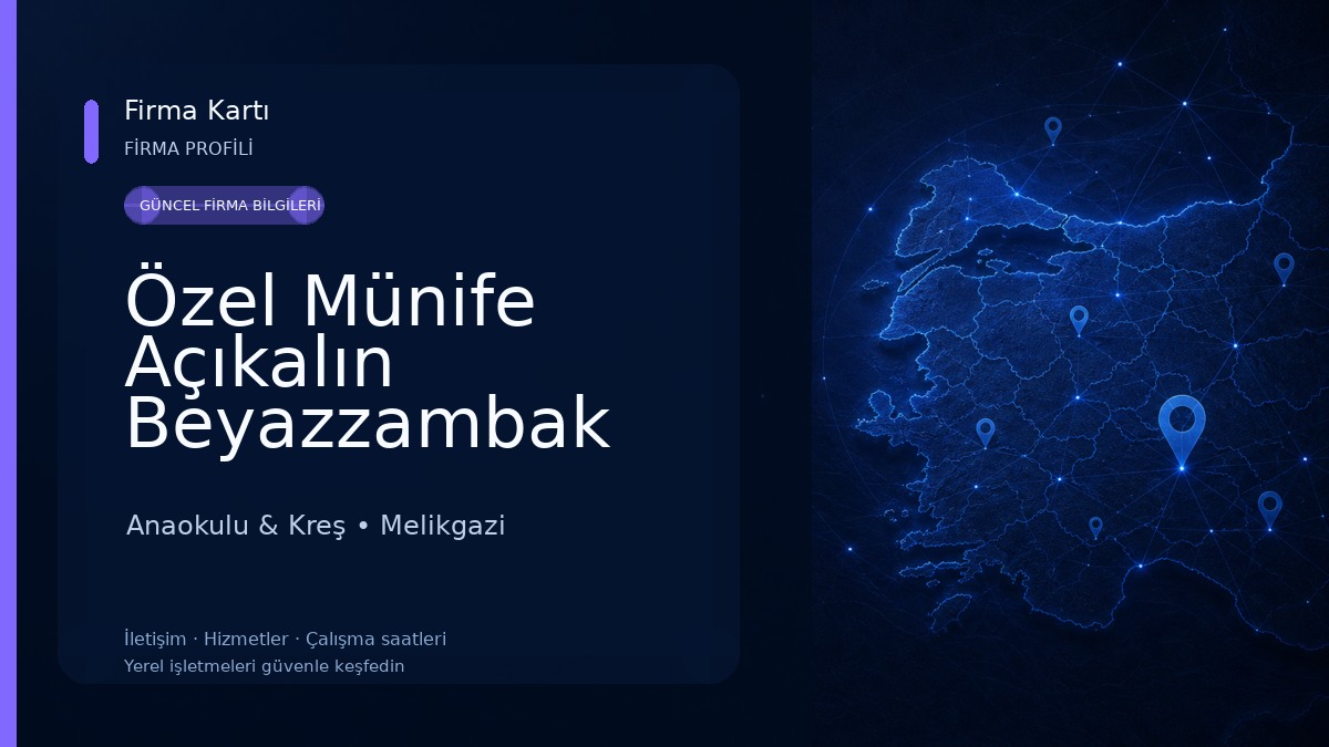Özel Münife Açıkalın Beyazzambak Anaokulu Anaokulu & Kreş
