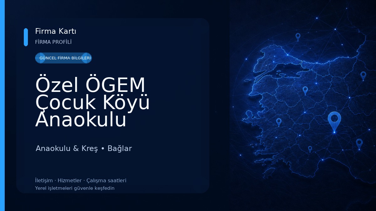 Özel ÖGEM Çocuk Köyü Anaokulu Anaokulu & Kreş