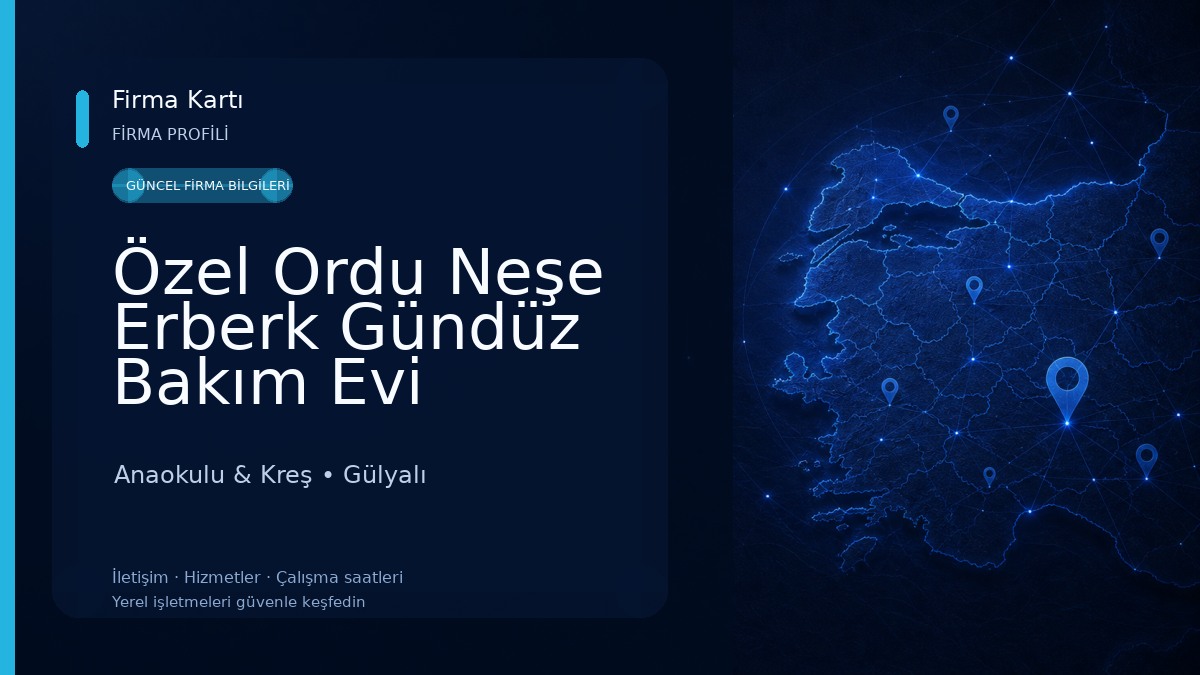 Özel Ordu Neşe Erberk Gündüz Bakım Evi