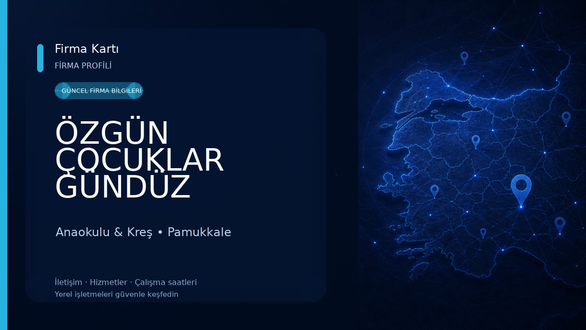 ÖZGÜN ÇOCUKLAR GÜNDÜZ BAKIMEVİ