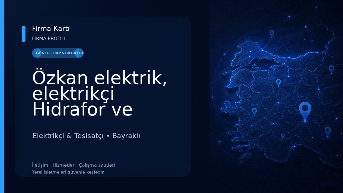 Özkan elektrik, elektrikçi Hidrafor ve dalgıç pompa Elektrikçi & Tesisatçı
