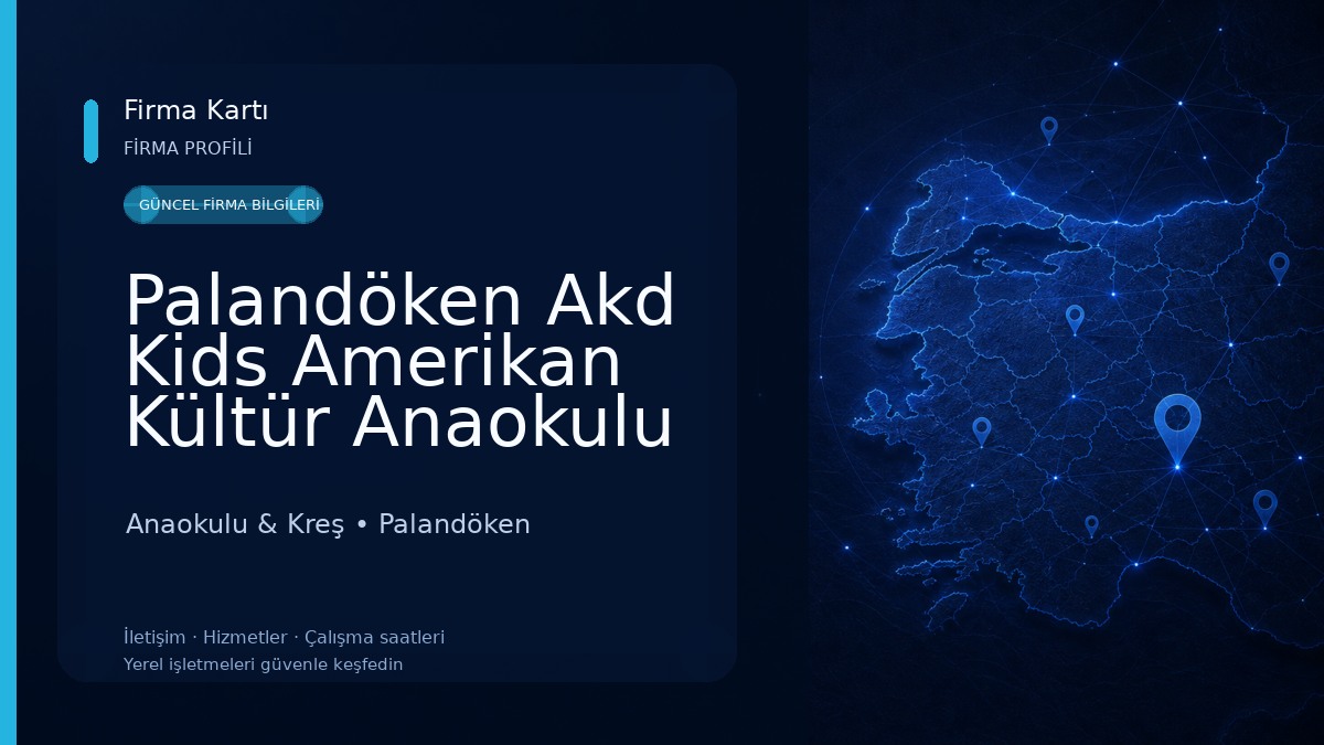 Palandöken Akd Kids Amerikan Kültür Anaokulu Anaokulu & Kreş