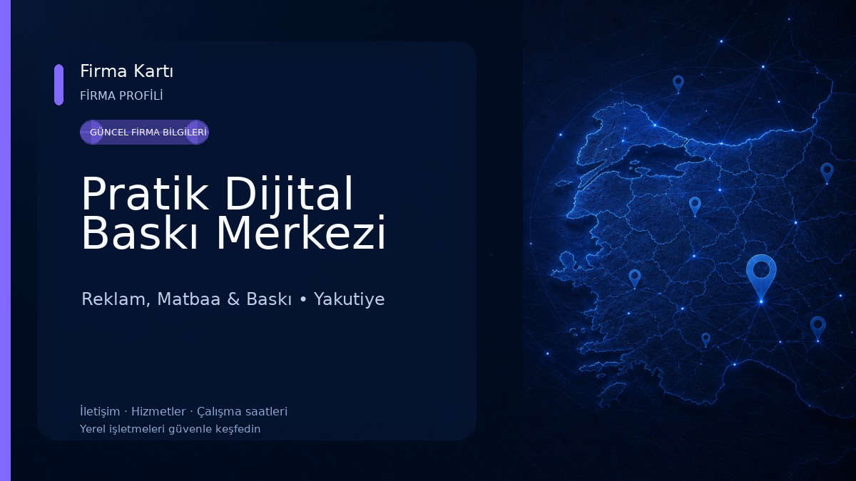 Pratik Dijital Baskı Merkezi Reklam, Matbaa & Baskı