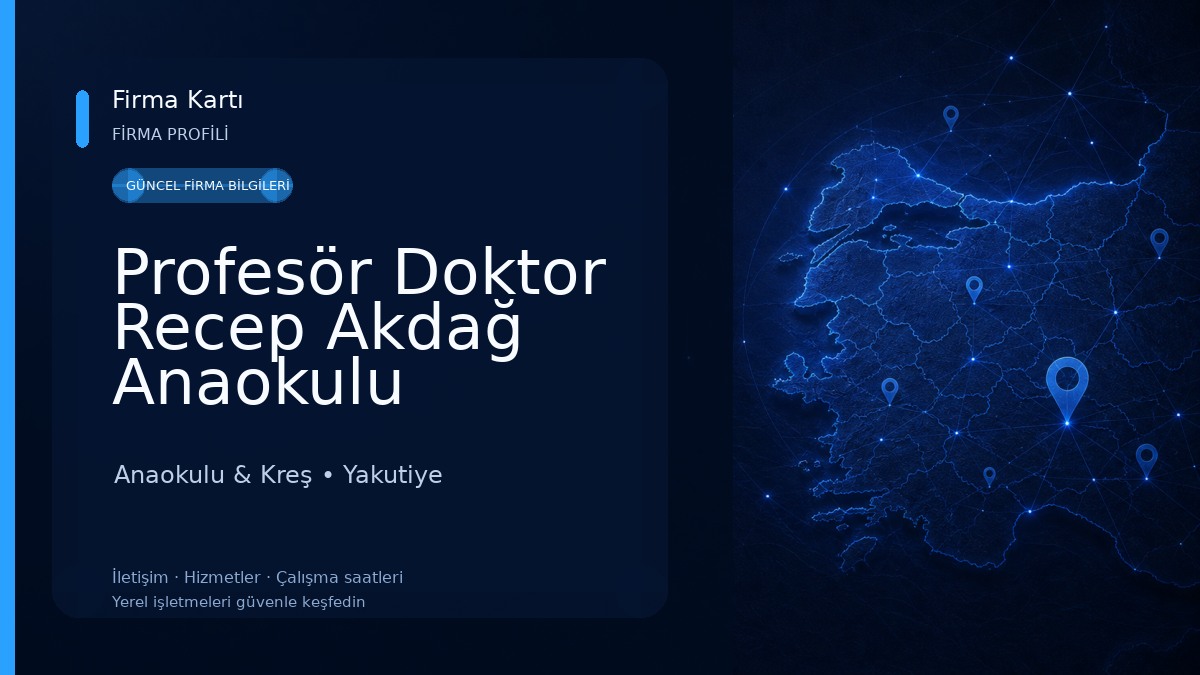 Profesör Doktor Recep Akdağ Anaokulu Anaokulu & Kreş