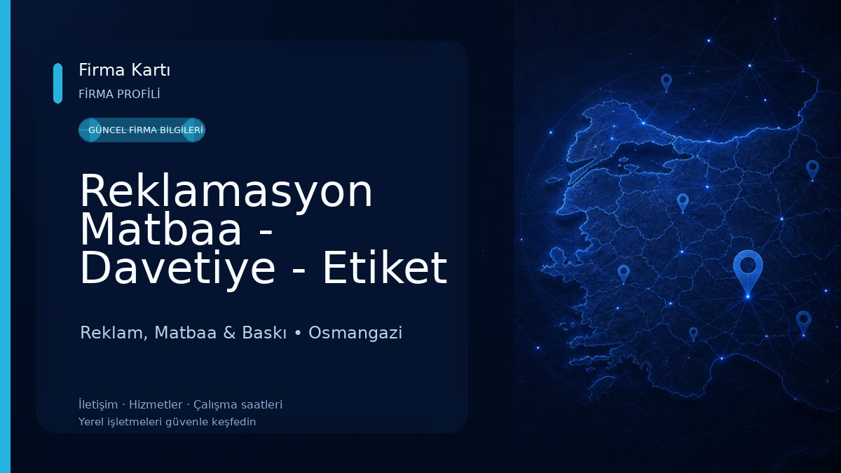 Reklamasyon Matbaa - Davetiye - Etiket