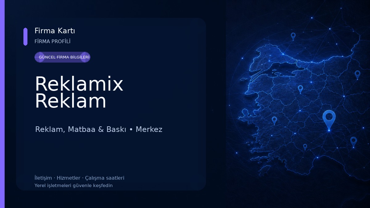 Reklamix Reklam Reklam, Matbaa & Baskı