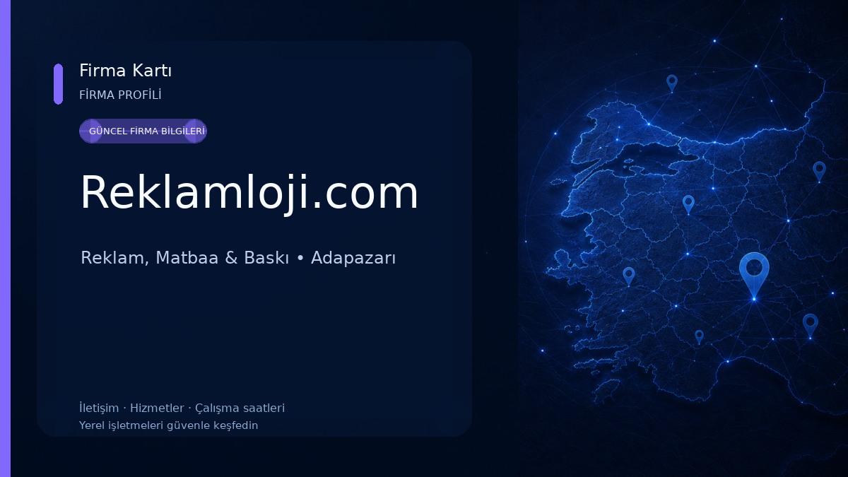 Reklamloji.com Reklam, Matbaa & Baskı