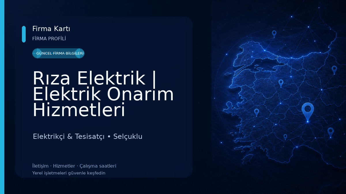 Rıza Elektrik | Elektrik Onarım Hizmetleri