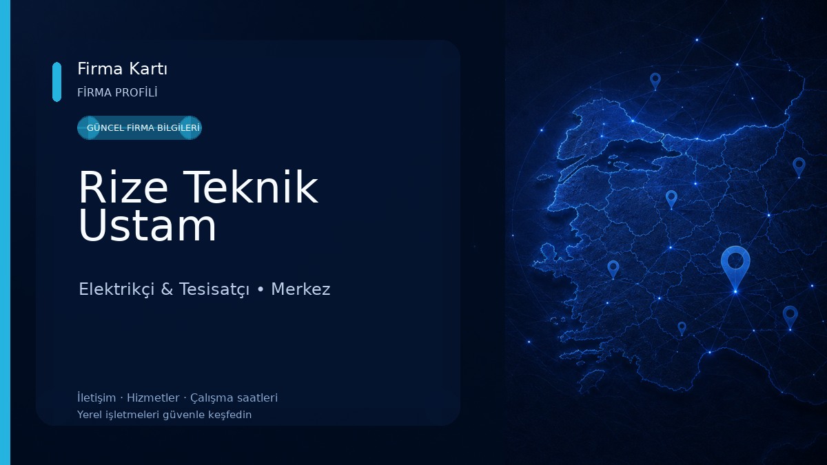 Rize Teknik Ustam Elektrikçi & Tesisatçı