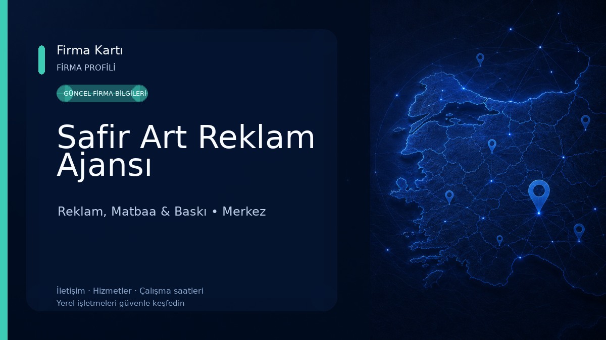 Safir Art Reklam Ajansı Reklam, Matbaa & Baskı