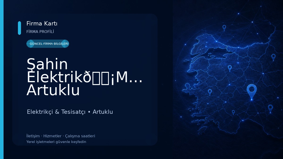 Şahin Elektrik💡Mardin Artuklu