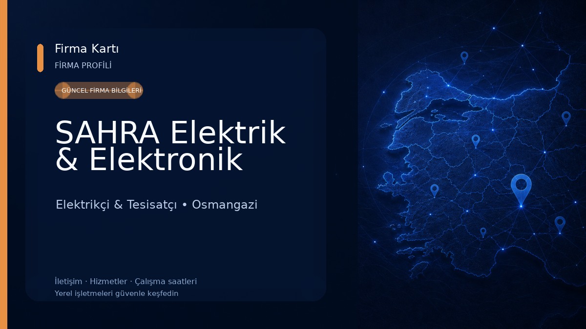 SAHRA Elektrik & Elektronik Elektrikçi & Tesisatçı