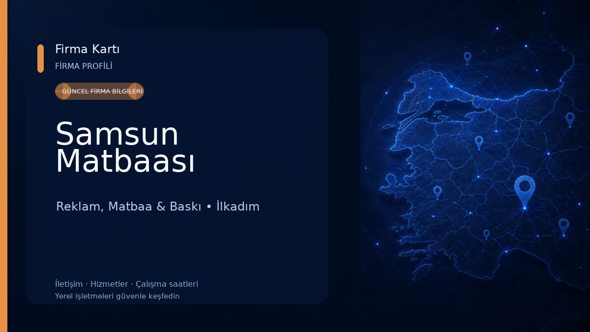 Samsun Matbaası Reklam, Matbaa & Baskı