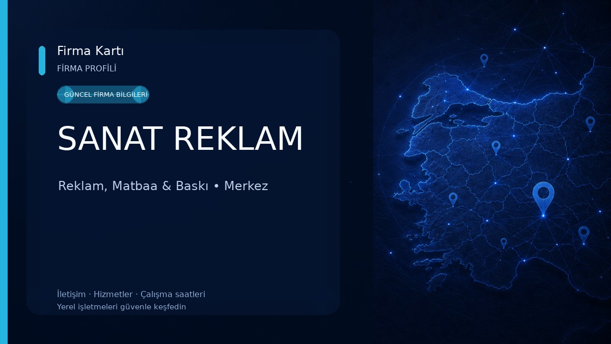 SANAT REKLAM Reklam, Matbaa & Baskı