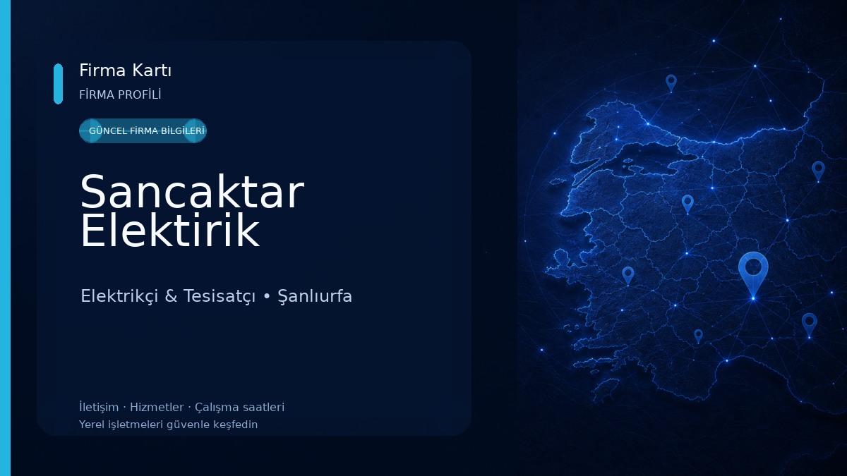 Sancaktar Elektirik Elektrikçi & Tesisatçı