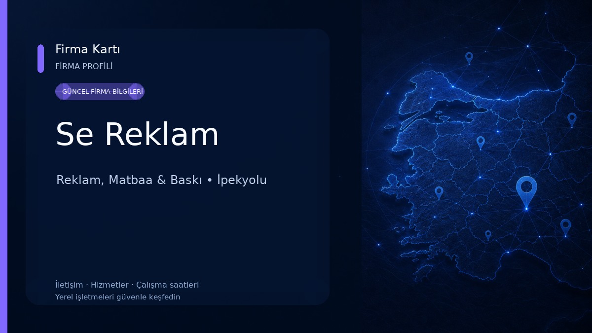 Se Reklam Reklam, Matbaa & Baskı