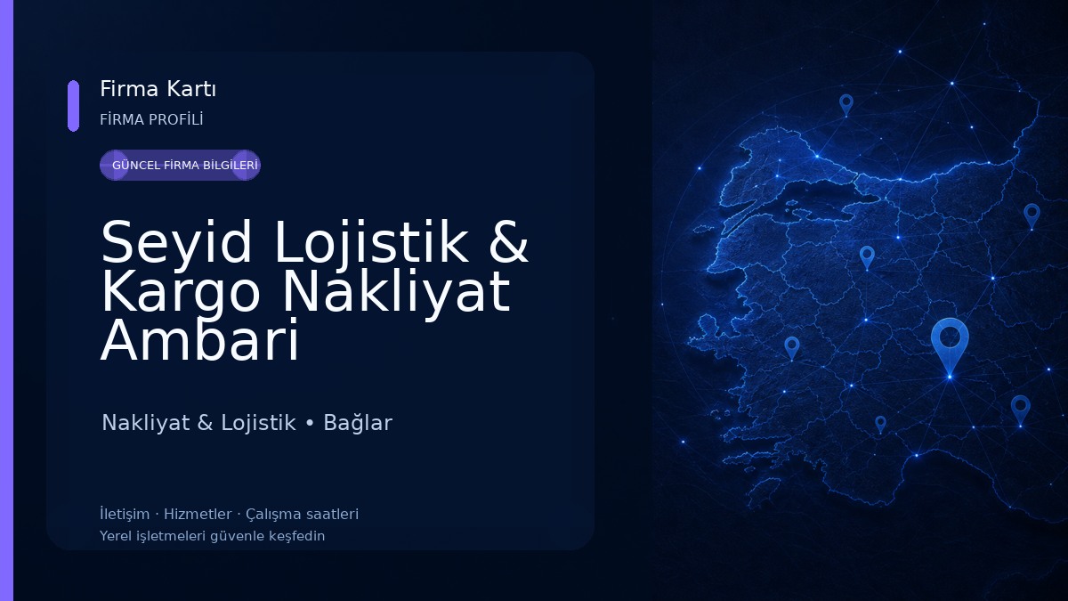 Seyid Lojistik & Kargo Nakliyat Ambari