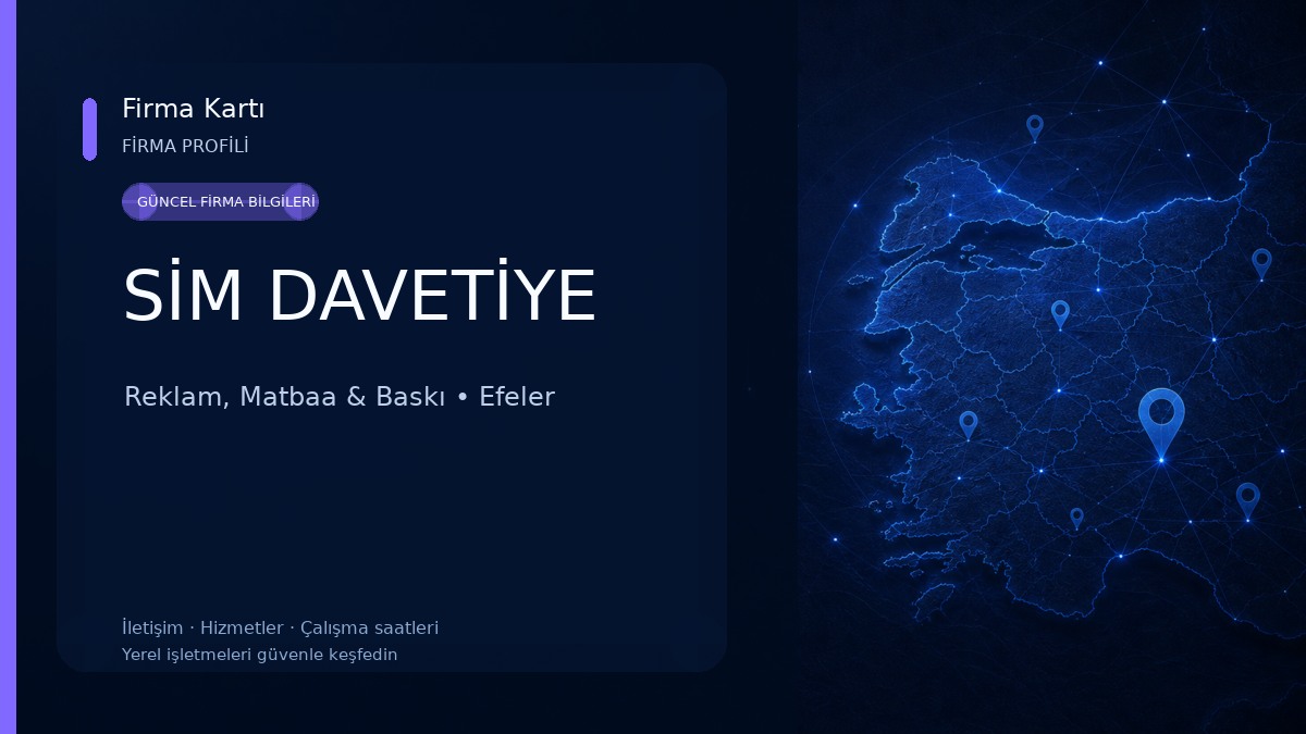 SİM DAVETİYE Reklam, Matbaa & Baskı