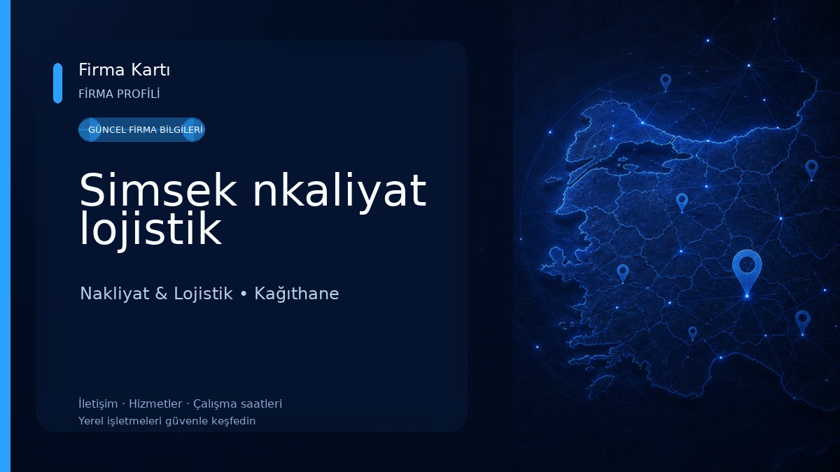 Simsek nkaliyat lojistik Nakliyat & Lojistik