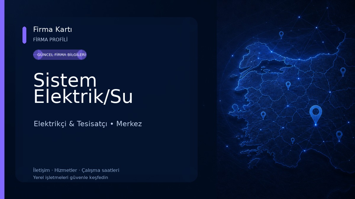 Sistem Elektrik/Su