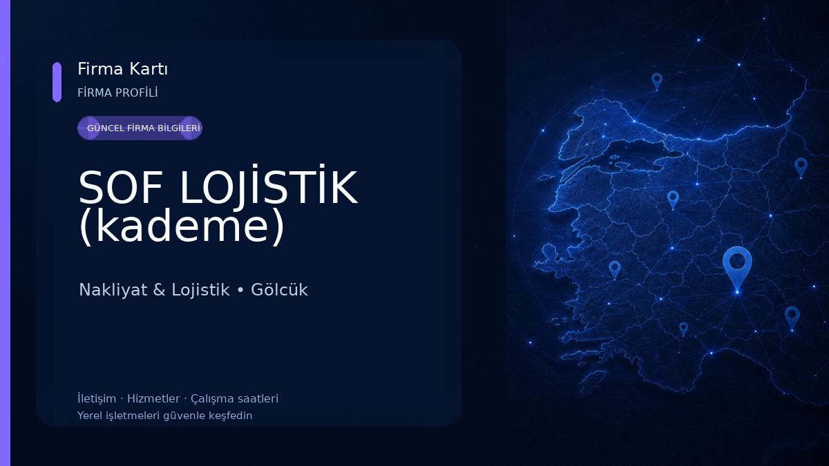 SOF LOJİSTİK (kademe)