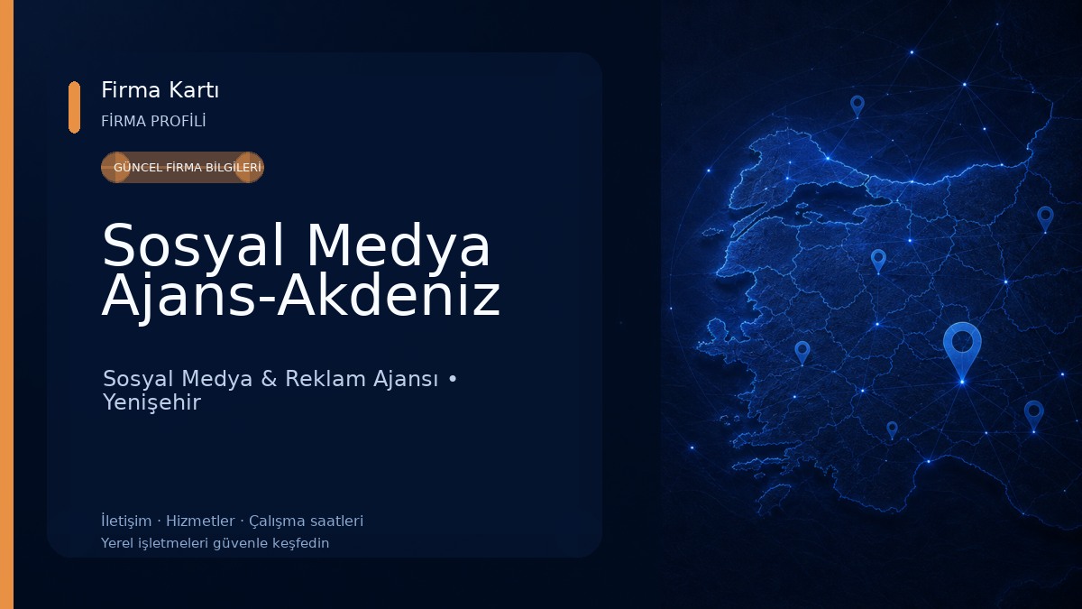 Sosyal Medya Ajans-Akdeniz Sosyal Medya & Reklam Ajansı